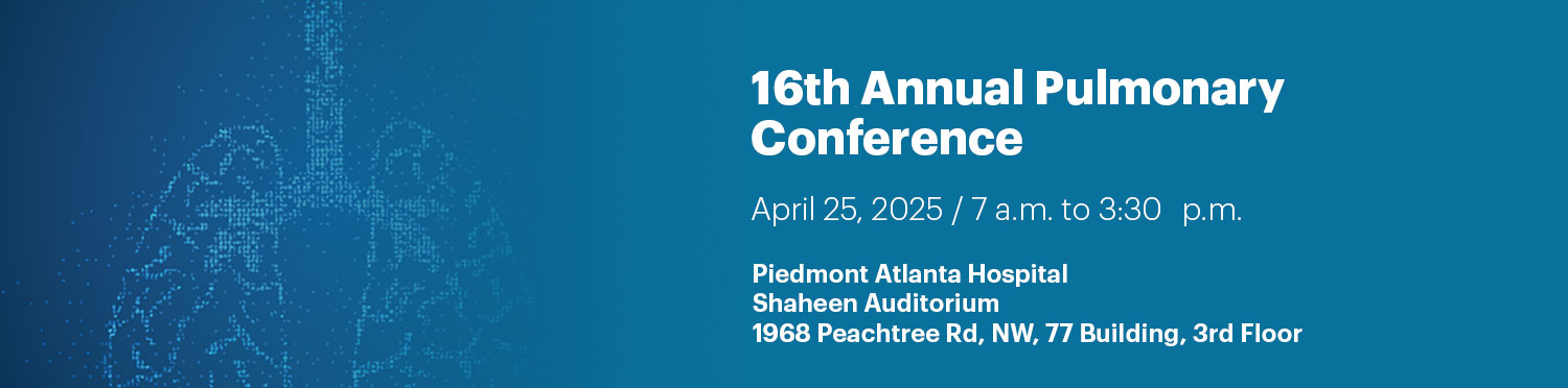 16th Annual Pulmonary Conference Banner